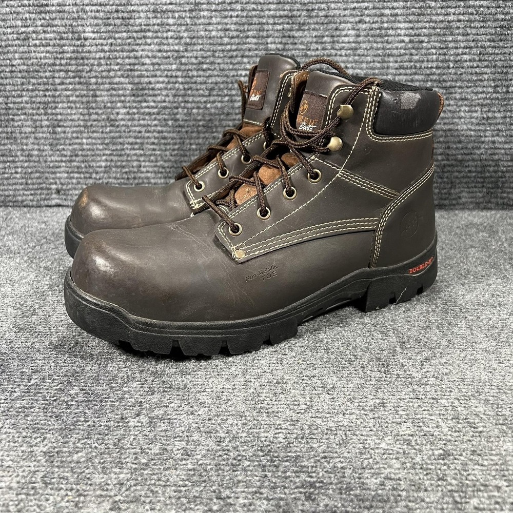 Double-H Boots Mens Size 11 D‎ Brown Leather Non-Metallic Safety Toe Work DH9952
